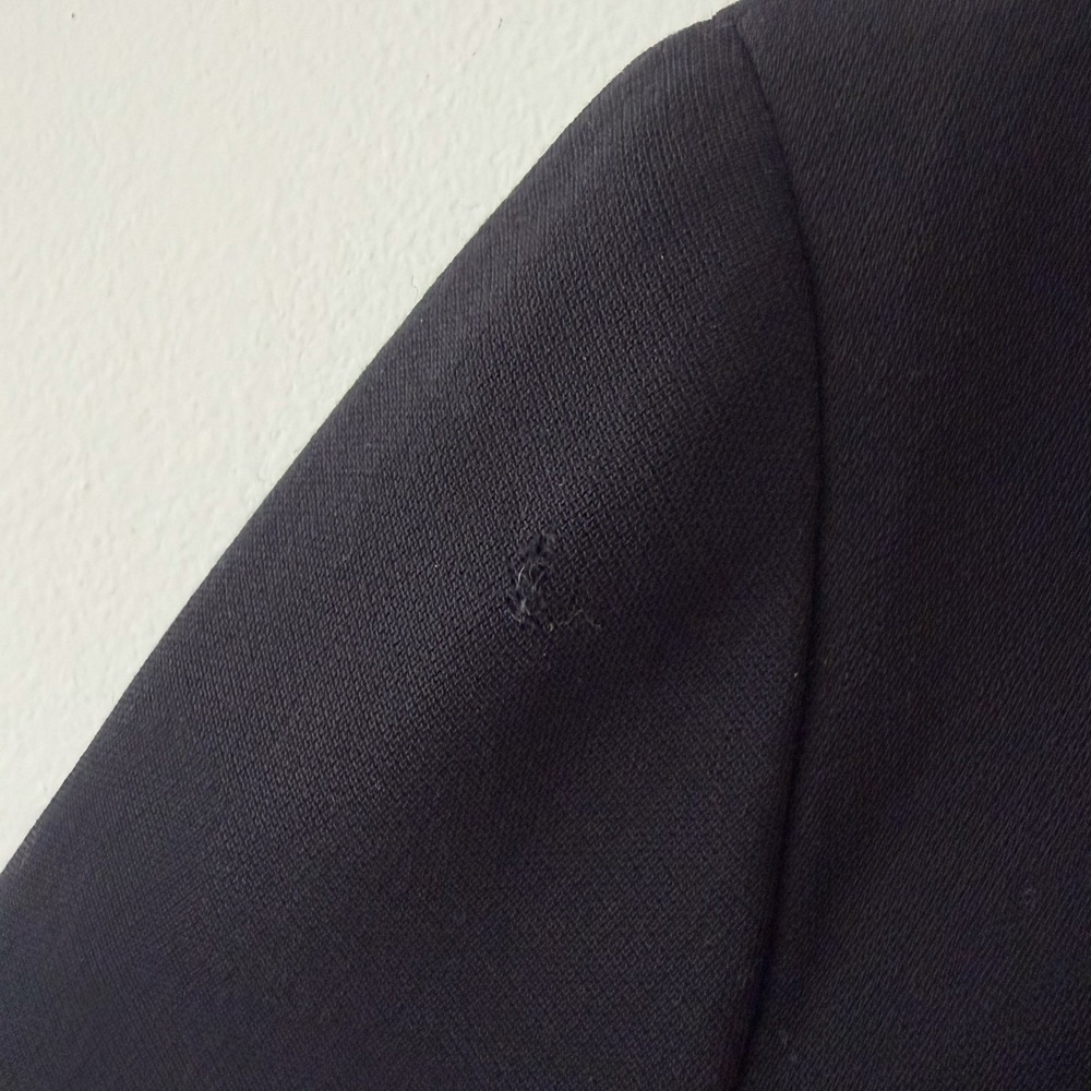 Lauren Ralph Lauren Navy Blue Tailored Blazer Crest Wool Size 10 Double Breasted - Picture 11 of 16